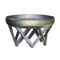 Feuerschale Venta XXL Edelstahl - Edelstahlfarben, Basics, Metall (63/63/35cm)