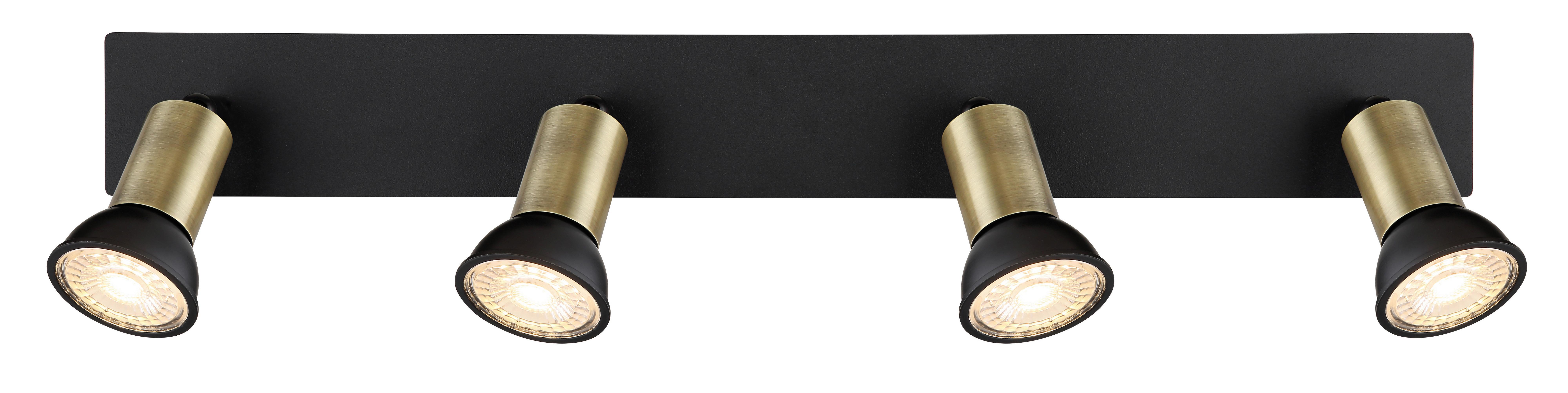 Strahler 57998-4b - Goldfarben/Schwarz, Design, Metall (50/6/9cm) - Globo