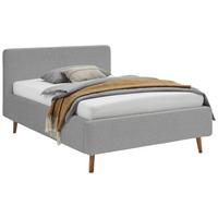 Polsterbett Mattis Abriamo Grau 140x200cm - Eichefarben/Birkefarben, Design, Holz/Textil (140/200cm) - MID.YOU