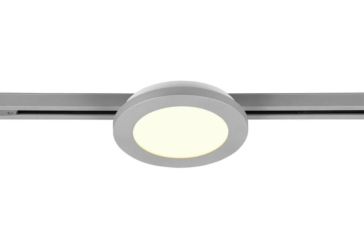 Deckenleuchte Duoline Camillus Ø 17 Cm, Für Schienensytem - Titanfarben, Basics, Kunststoff (17,0/2,9cm) - Trio Leuchten