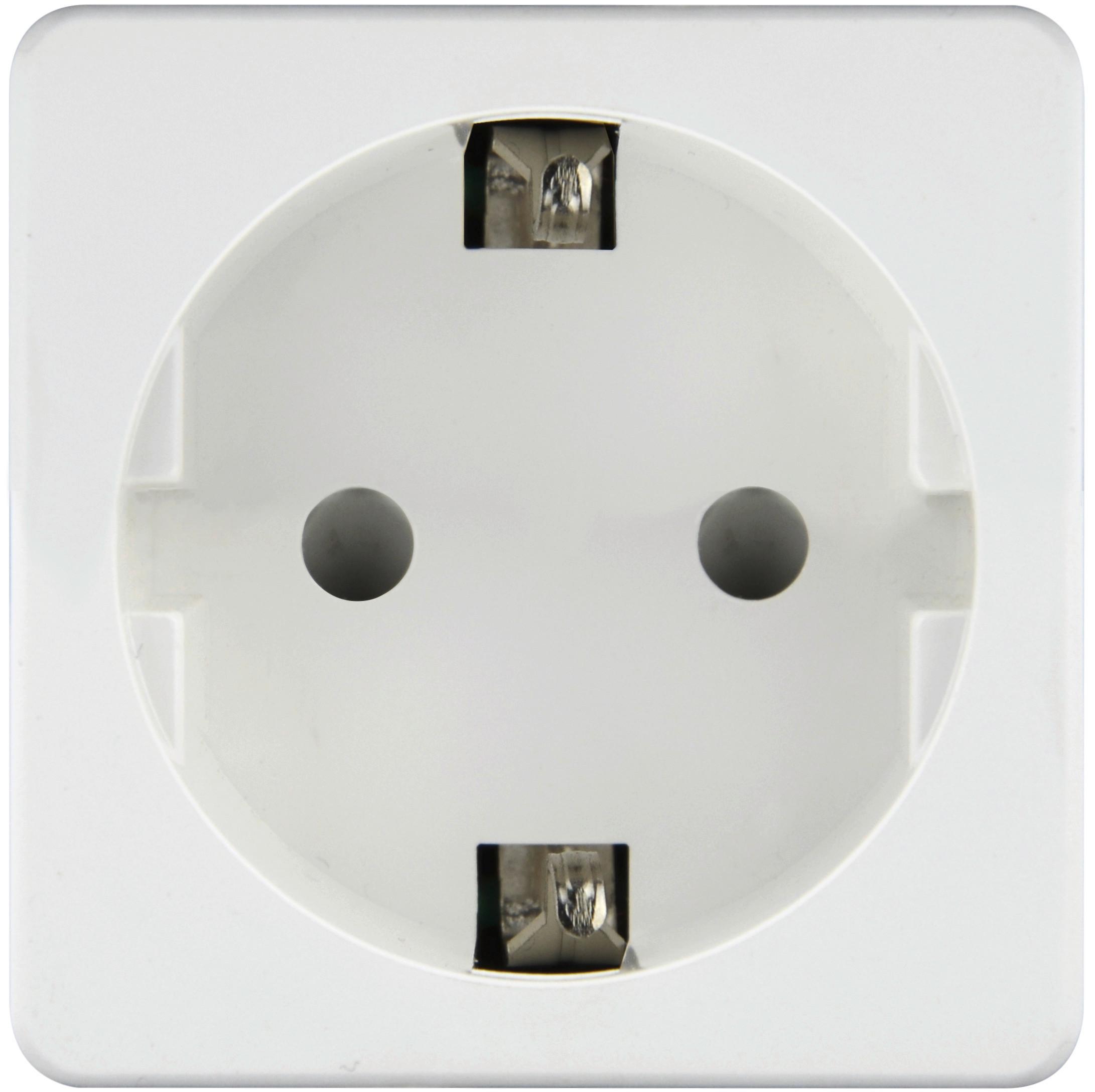 Adapterstecker 1711010010196 - Weiß, Basics, Kunststoff (5,2/5,2/4,9cm)