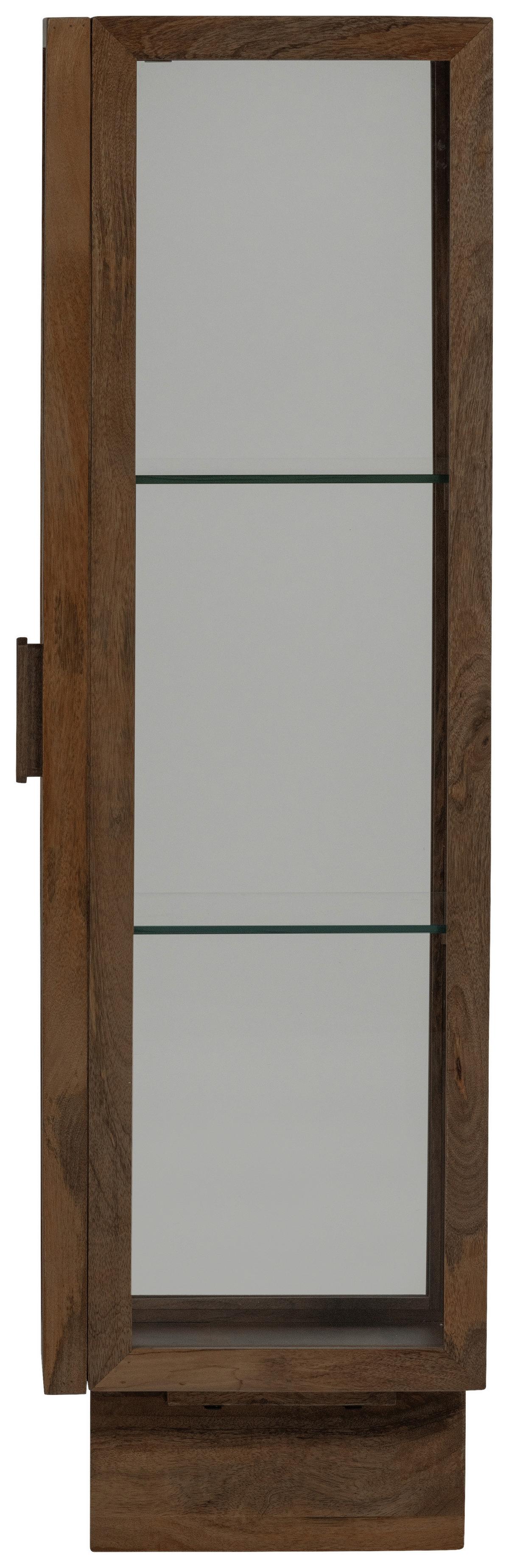Vitrine Kella Braun B: 40 Cm - Braun, Design, Glas/Holz (40/137/39cm) - Livetastic
