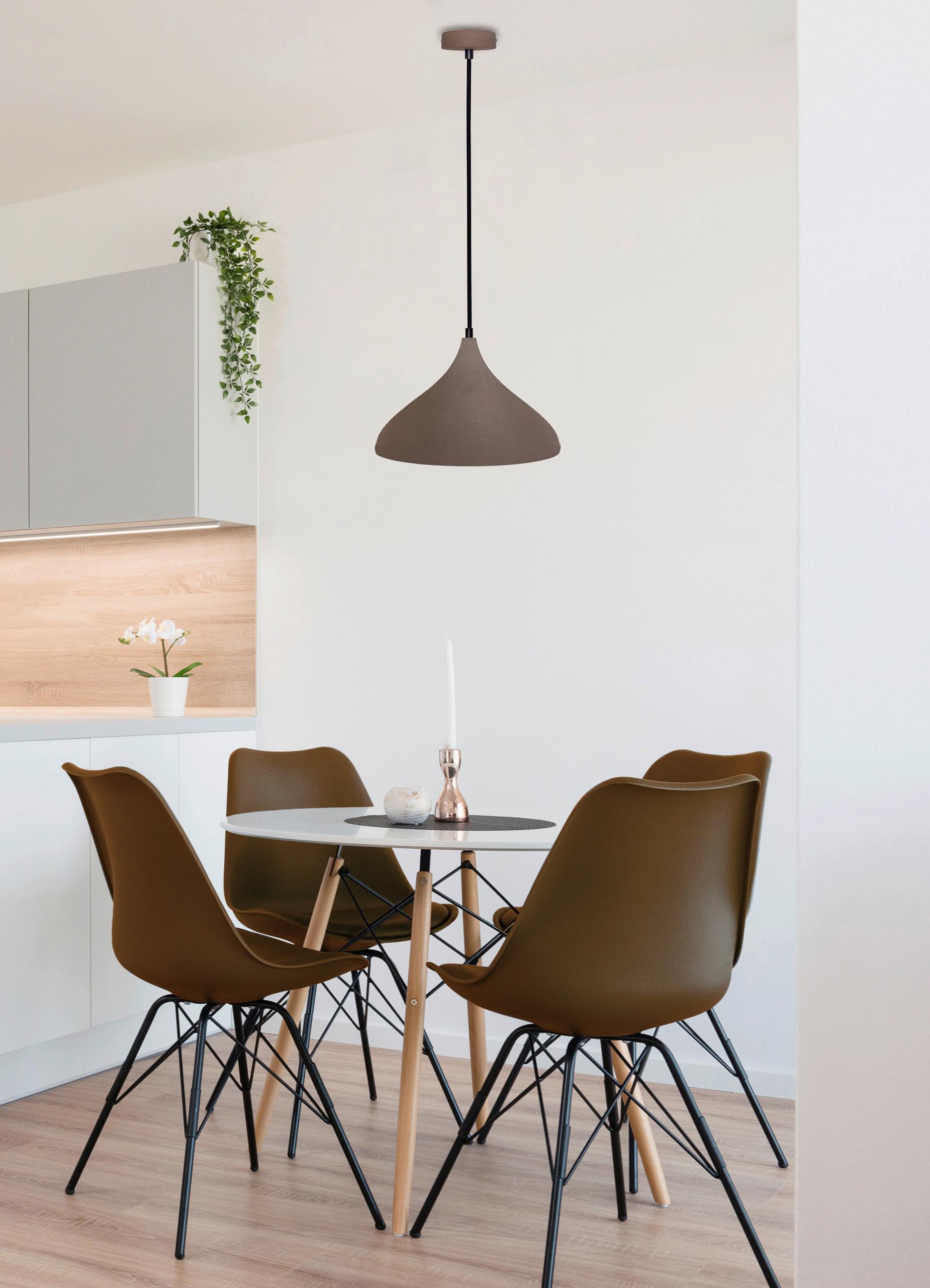 Pendelleuchte 50101270 Viborg - Braun, Design, Metall (32/32/90cm)