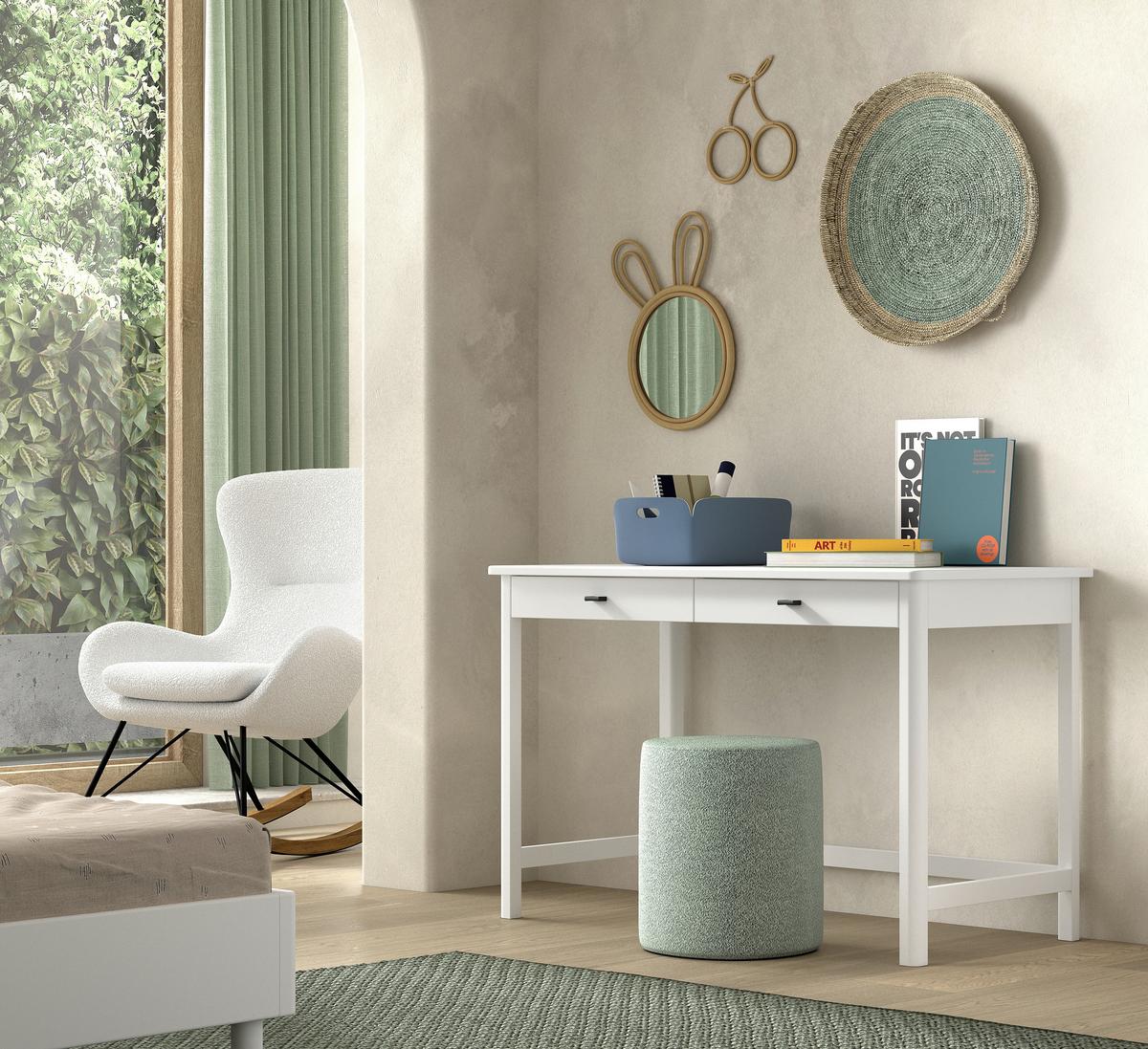 JUGENDSCHREIBTISCH Forrest Weiß B: 120cm - Weiß, MODERN, Holz (120/77/60cm) - Vipack