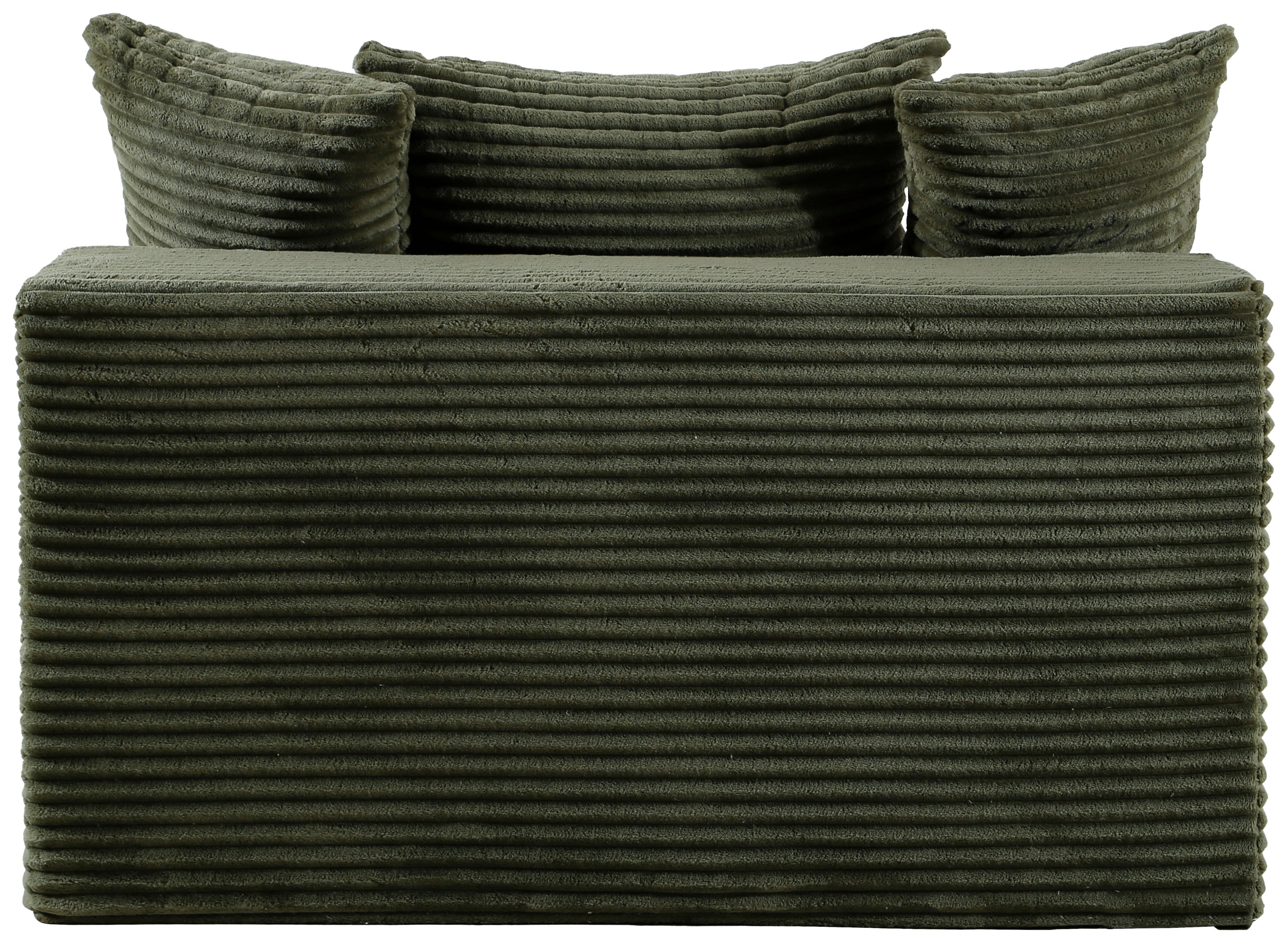 Bigsofa Lunaris Grün B: 125 cm - Grün, Design, Textil (125/63/170cm) - P & B