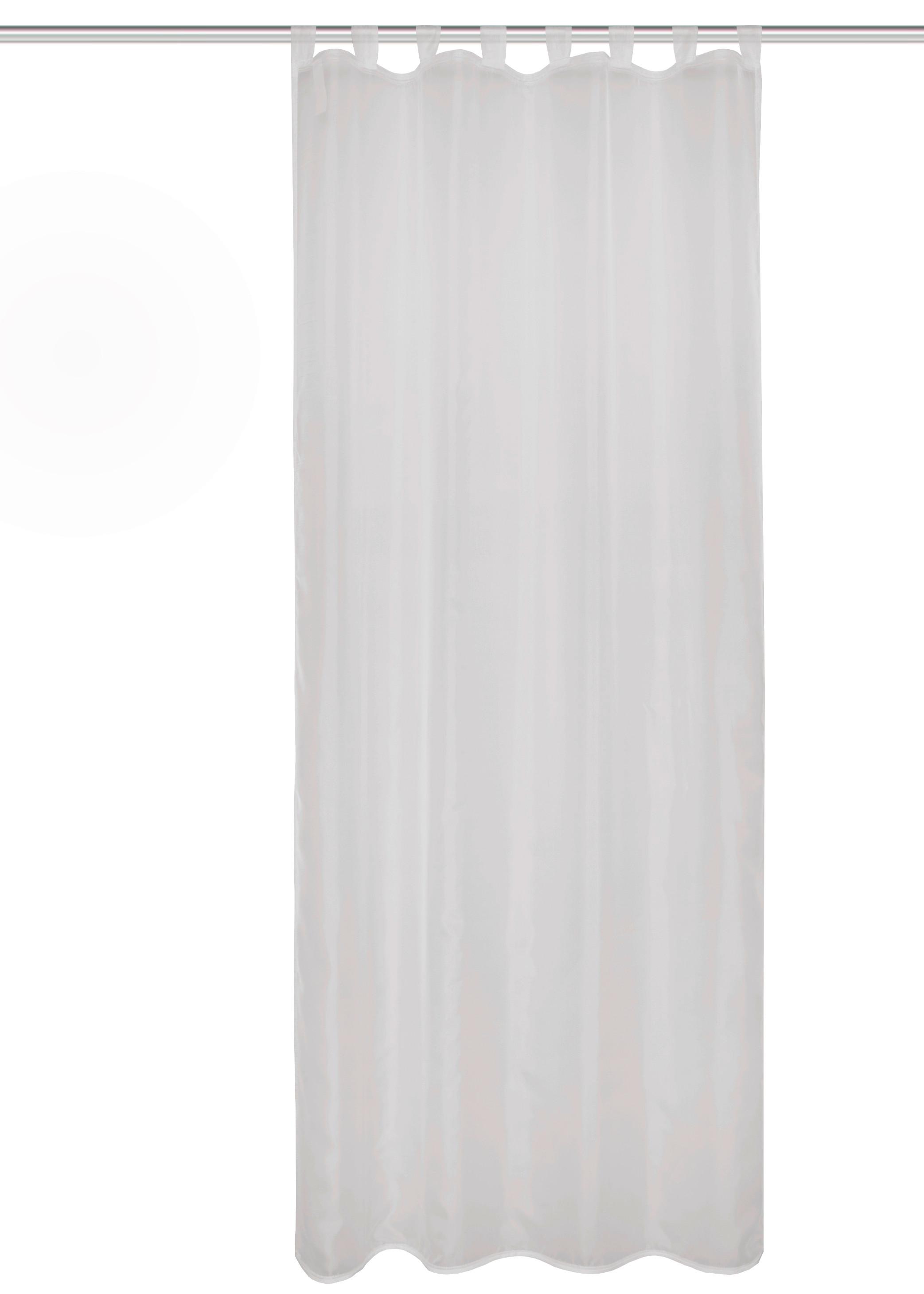 Schlaufenvorhang Nessi - Grau Hochglanz, Basics, Textil (135/245cm)