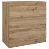 Komód Mara 2 Artisan Tölgy 77/80,4/42cm - Artisan tölgy/fehér, Trend, fa (77/80,4/42cm)