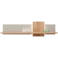 Wandboard Santana Inkl. Led Kieselgrau/eiche Dekor - MODERN, Holzwerkstoff (140/39/23,5cm)