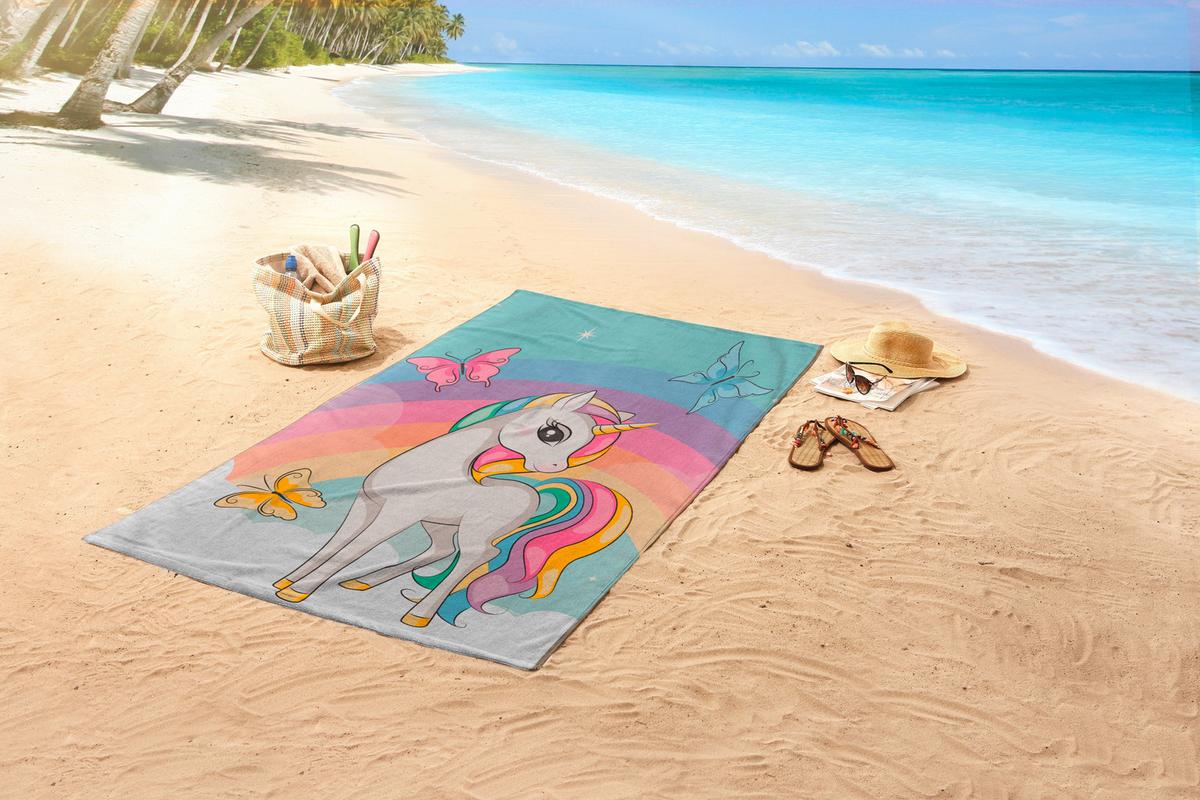 Strandtuch Dash Multicolor 75x150 Cm - Multicolor, Trend, Textil (75/150cm)