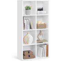 REGÁL MDF: BÍLÝ - bílá, Trend, kompozitní dřevo (65,1/128,9/30cm) - MID.YOU