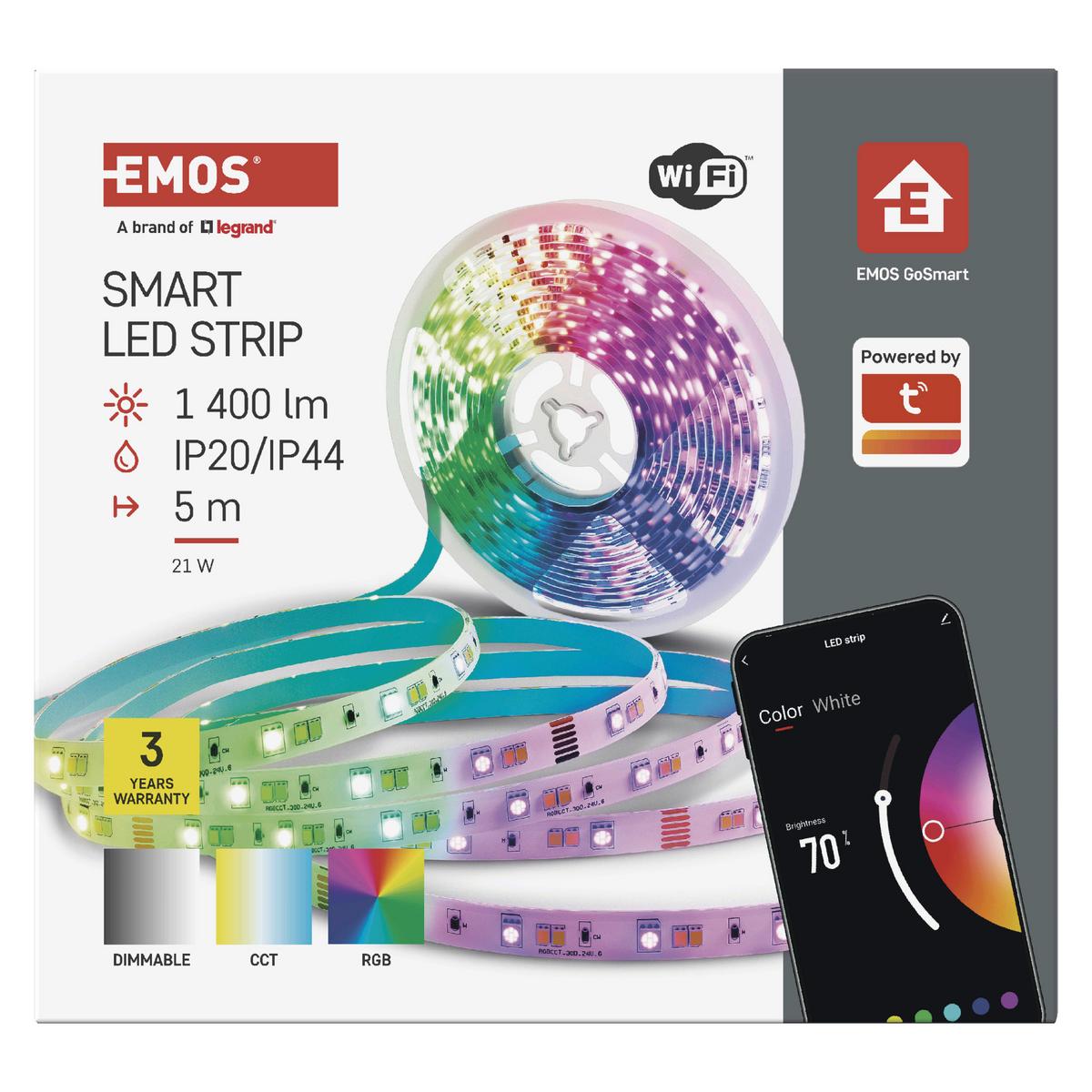 Led Szalag Gosmart  Kb. 5m - többszínű, Basics, műanyag (500cm)
