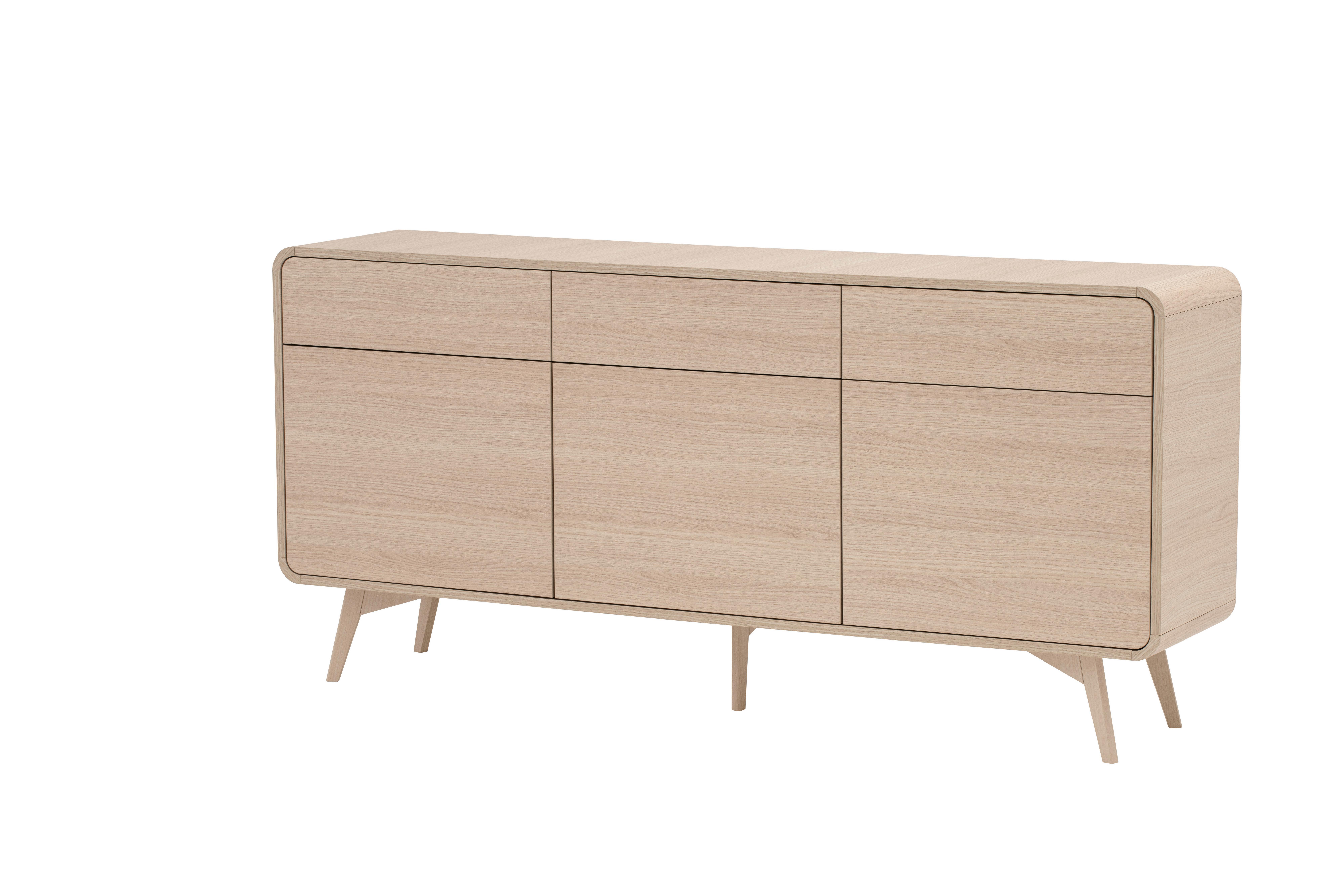 Sideboard Torsby Eichefarben B: 180 Cm - Eichefarben, Design, Holzwerkstoff (180/84/39cm) - Livetastic