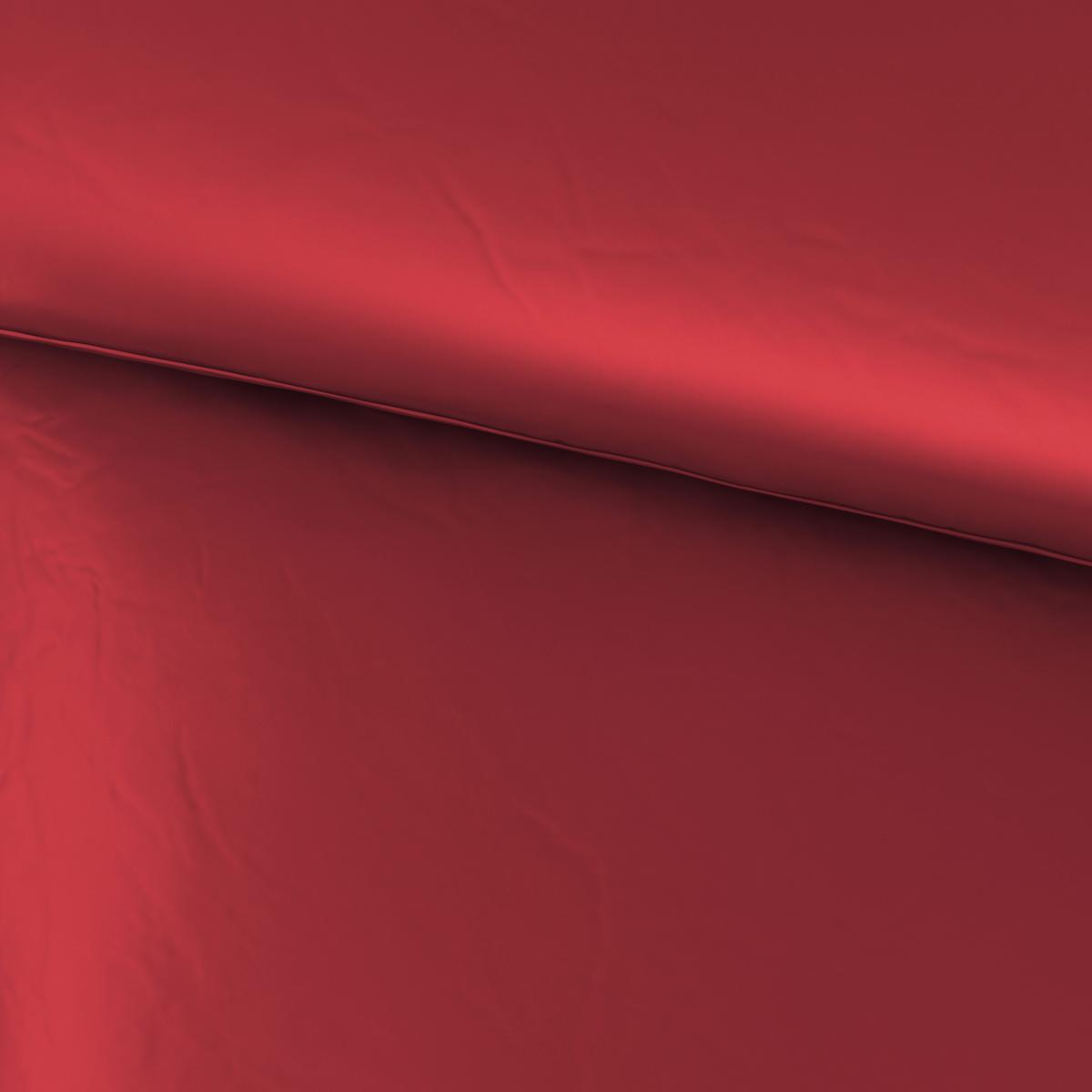 Satin Bettwäsche 140x200 cm Lydia Bordeaux - Bordeaux, MODERN, Textil - Luca Bessoni