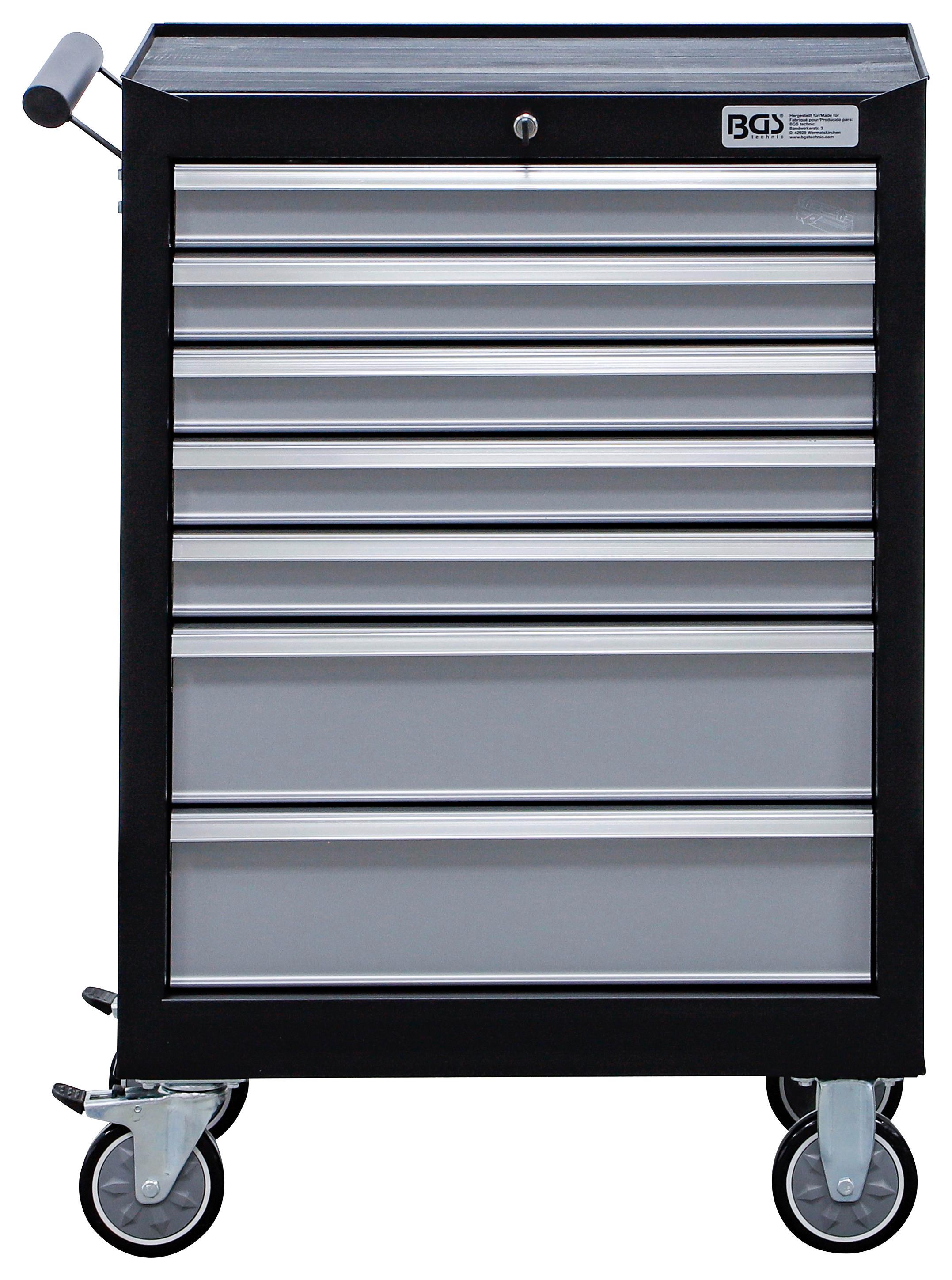 WERKSTATTWAGEN 6060 - Schwarz/Grau, Basics (68/99,5/45,8cm)