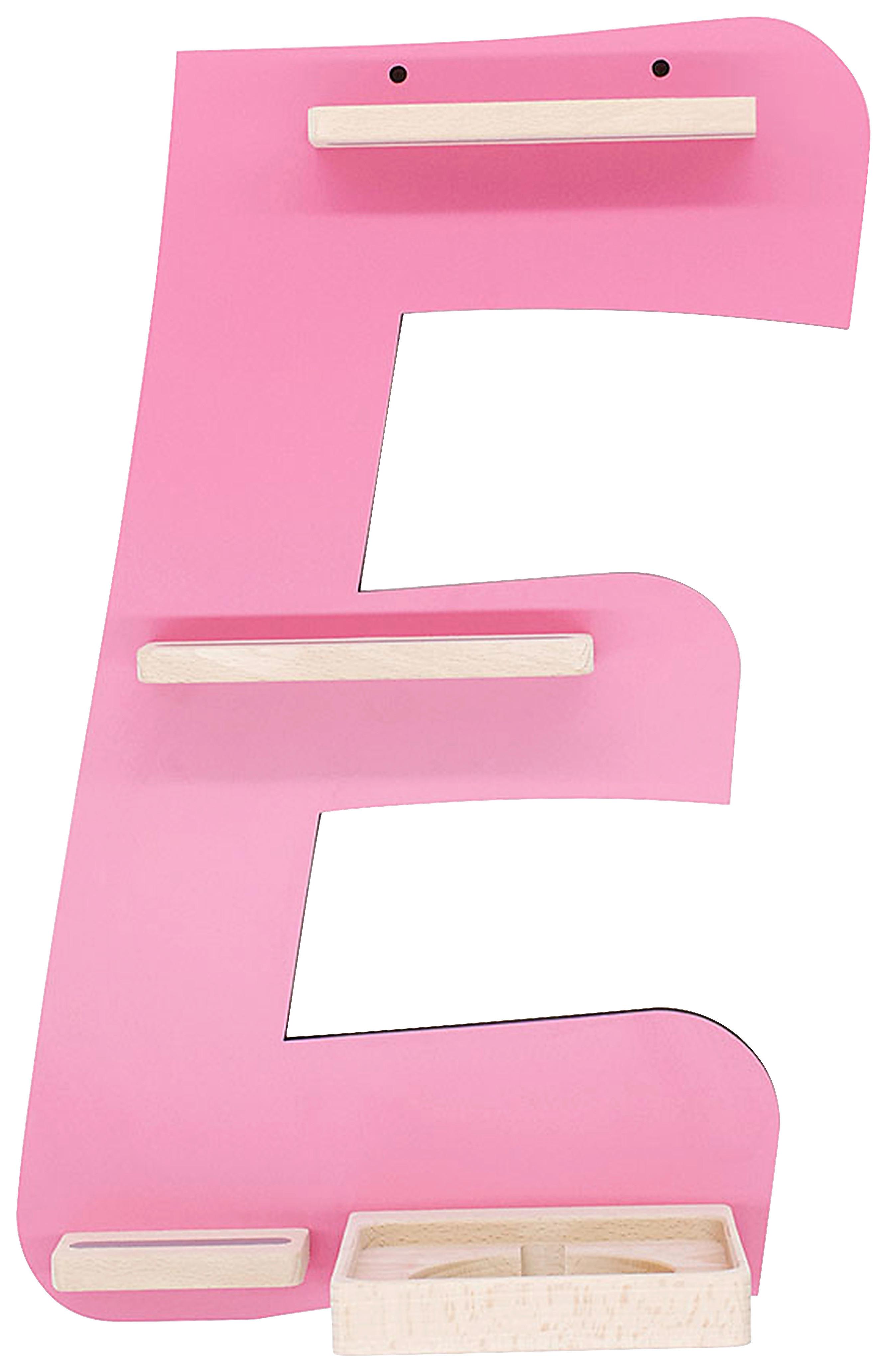 Kinderregal Boarti Pink B: 32 cm - Pink, MODERN, Holzwerkstoff (32/47/19cm) - MID.YOU