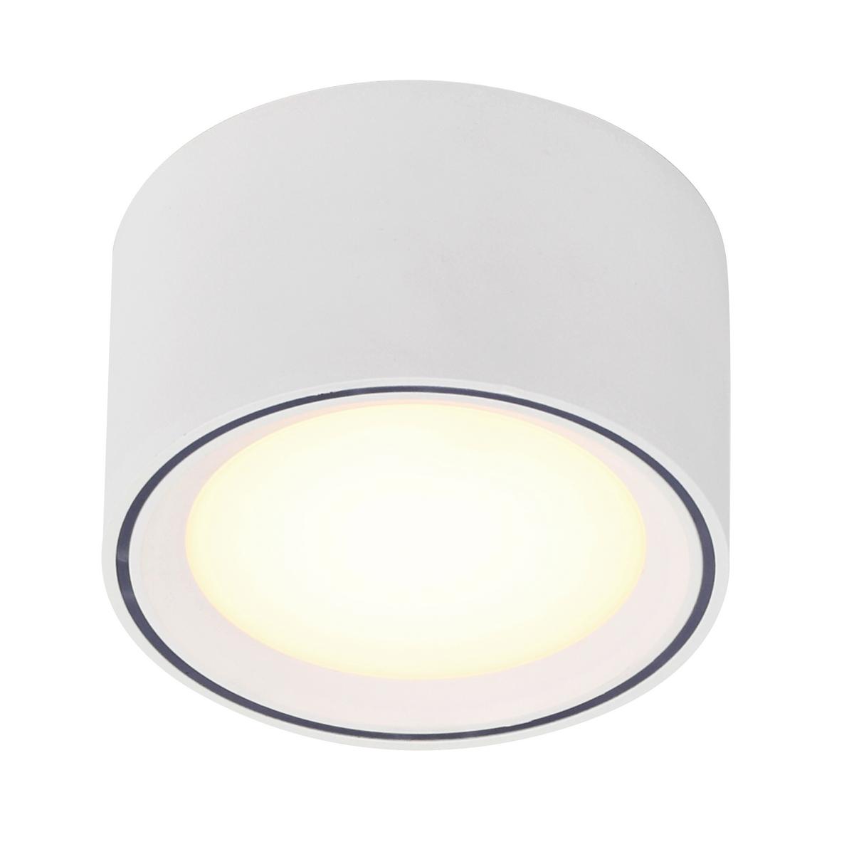 Aufbauleuchte Fallon Weiß D: 10 cm - Weiß, Basics, Metall (10/6cm) - Nordlux
