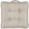 Sitzkissen 43x43x8 cm Beige - Beige, MODERN, Textil (43/43/8cm) - Luca Bessoni