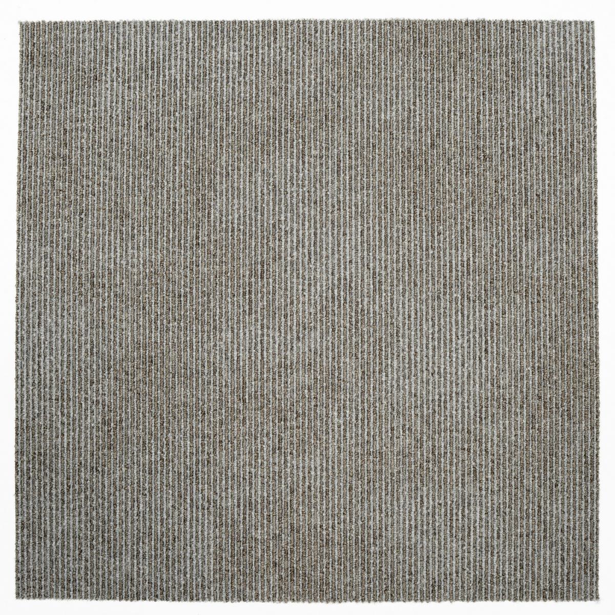 Teppichfliese Beige Marmaris 50x50 cm Florhöhe 3 mm - Hellgrau, Basics, Textil (50/50cm)