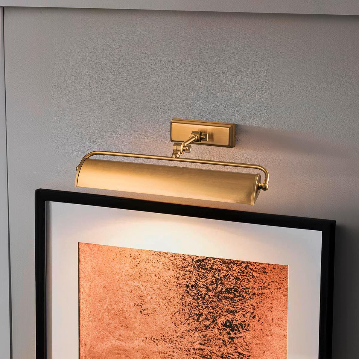 Képmegvilágító Lámpa Winchfield-Plm-Ab - sárgarézszínű, Konventionell, fém (31,8/44,5/12,7cm) - Elstead Lighting