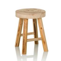 Hocker Rustiko W Braun B: 33 Cm - Braun, MODERN, Holz (33/44/33cm) - MID.YOU