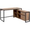Eckschreibtisch Denver Anthr./ Eiche Artisan D. L: 139cm - Anthrazit/Eiche Artisan, MODERN, Holzwerkstoff (139/139/75cm) - MID.YOU