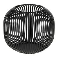 Lampáš Jola, P/V:21/17,5cm,čierna - čierna, kov (21/17,5cm) - Premium Living