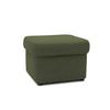 Polsterhocker Sarafina Grün Webstoff H: 40 cm - Schwarz/Grün, KONVENTIONELL, Textil (61/40/61cm) - MID.YOU