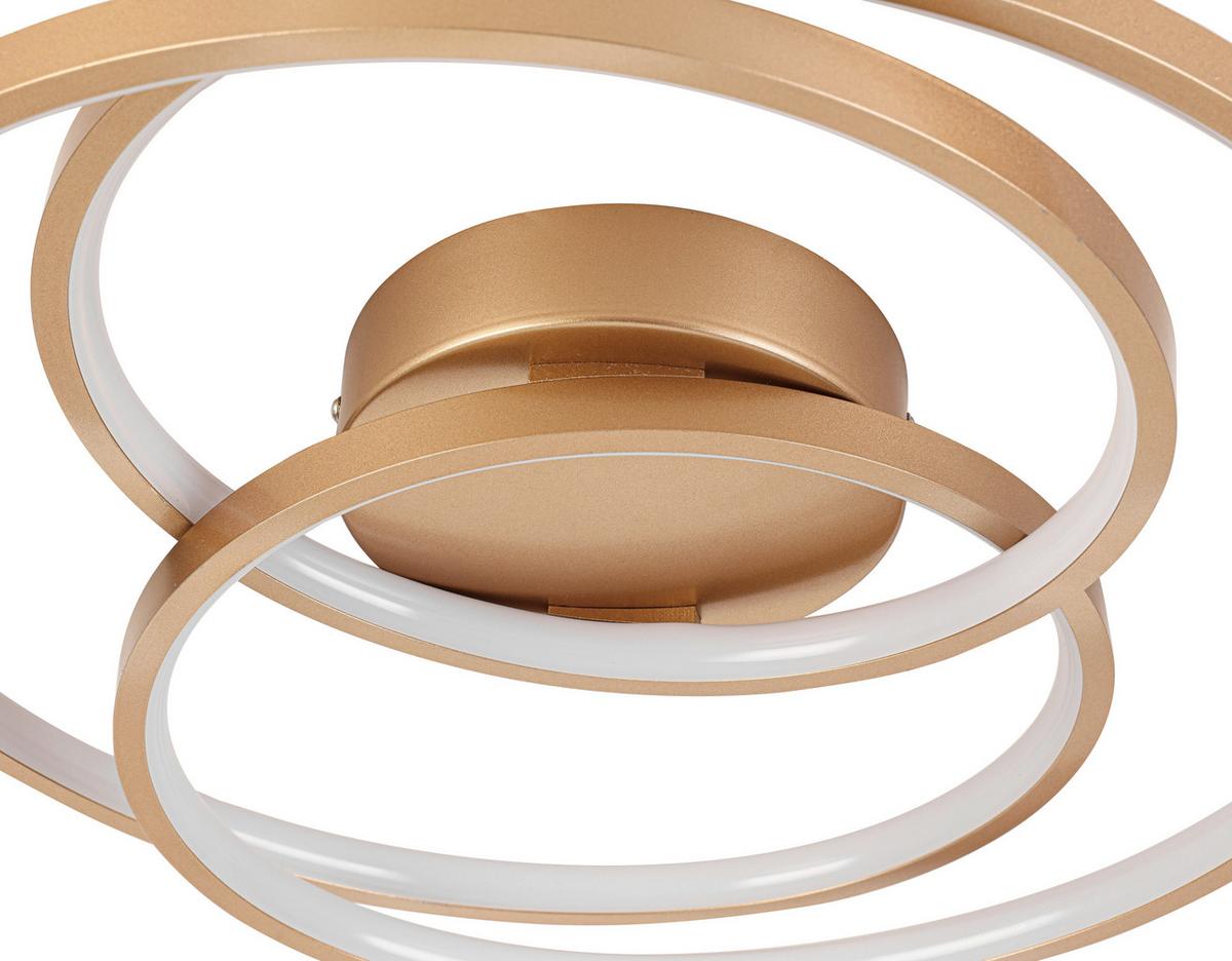 Led Mennyezeti Lámpa Carina - cappuccino, Modern, műanyag/fém (40/8cm) - Luca Bessoni