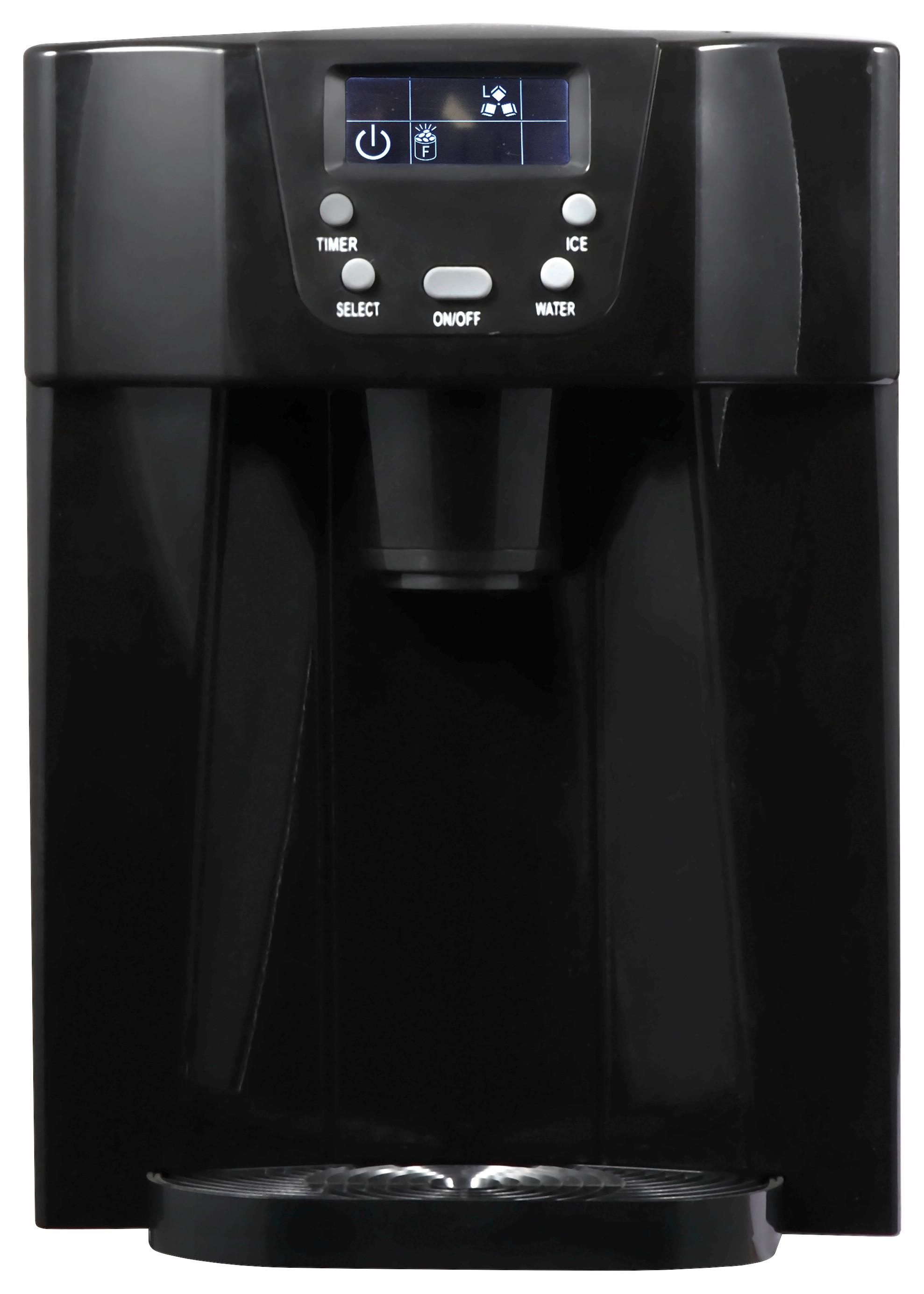 Eiswürfelmaschine Nabo Em 12 Kg/24 H mit LED-Anzeige - Schwarz, MODERN, Kunststoff/Metall (25,2/38,9/36,3cm)