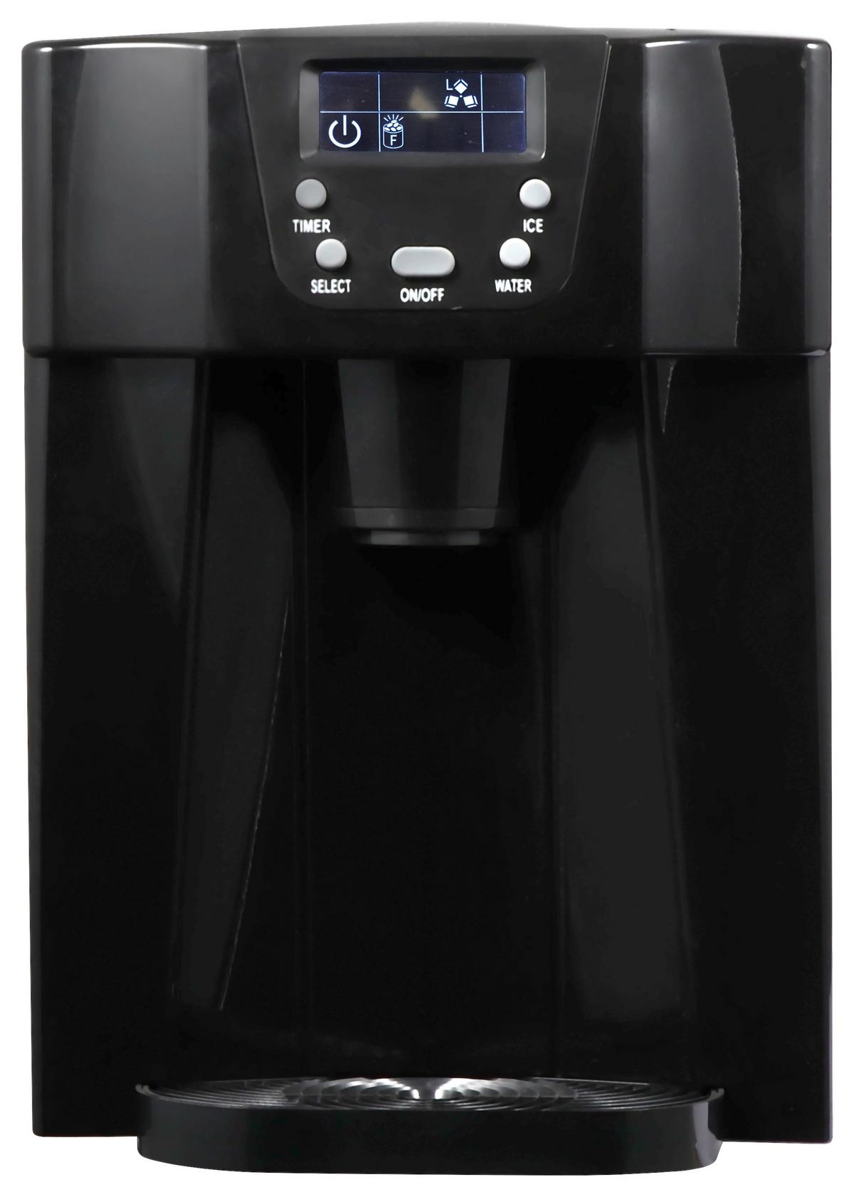 Eiswürfelmaschine Nabo Em 12 Kg/24 H mit LED-Anzeige - Schwarz, MODERN, Kunststoff/Metall (25,2/38,9/36,3cm)