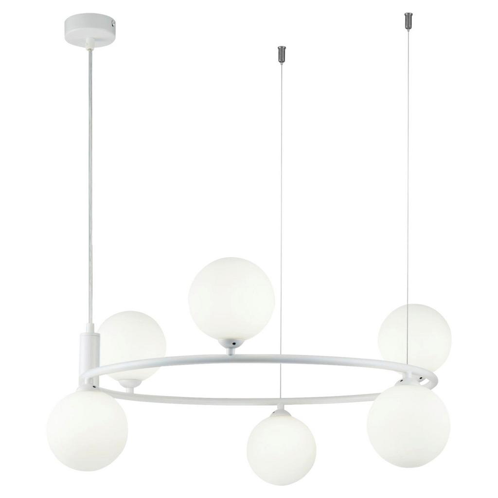 Hängeleuchte Ring H: 28 cm 6-flammig