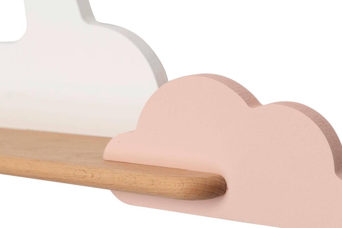 Kinderwandleuchte 21-76717 Cloud - Pink/Weiß, Basics, Holz/Holzwerkstoff (53/12/18.5cm)