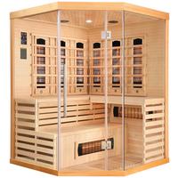 Infrarotkabine 4 Personen BHT: 150x200x150 cm Deluxe - Braun, MODERN, Holz (150/200/150cm) - Sanotechnik
