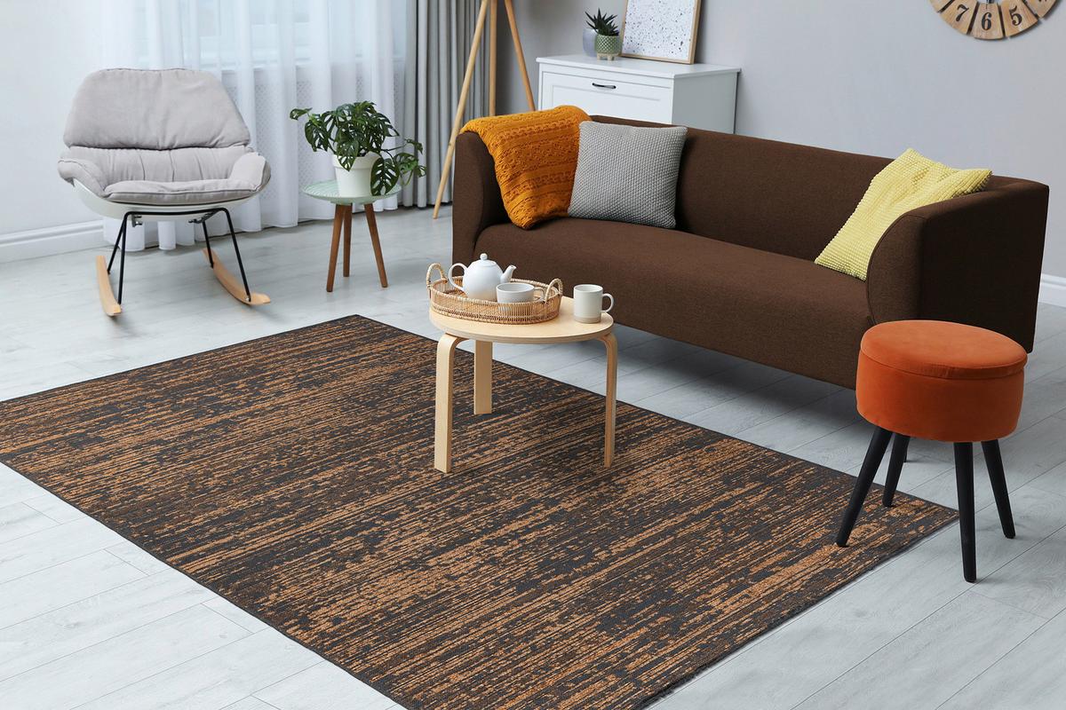 Teppich Kalevi 100 120x170 Cm Kalevi 100 - Gelb, KONVENTIONELL, Textil (120/170cm)