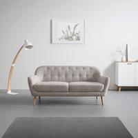 Pohovka LORY béžová - prírodná farba/béžová, Modern, drevo/textil (170/78/86cm) - Bessagi Home