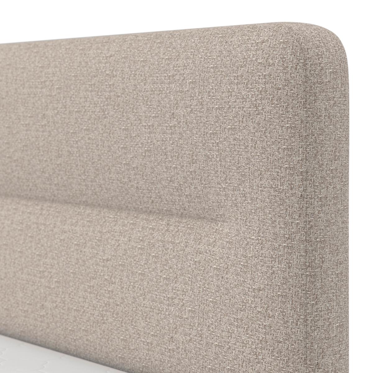 Boxspringová postel MARCO 140x200, šedohnědá - černá/šedohnědá, Moderní, dřevo/textil (140/200cm) - Bessagi Home