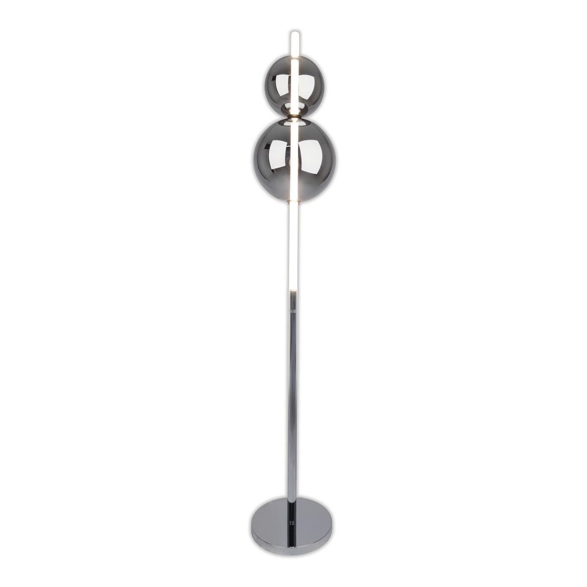 Led-stehleuchte 2072042 Nova - Chromfarben, Design, Glas/Metall (25/149,7cm) - Näve