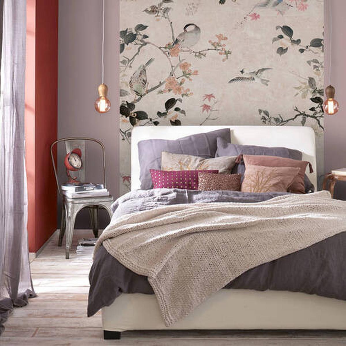 Fototapete Japanischer Garten - Multicolor/Rosa, Trend, Papier/Kunststoff (200/280cm)