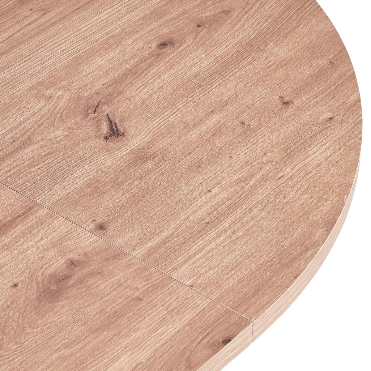 Ausziehtisch Bozan 110 Az 110-150x76x110cm Eiche - Schwarz/Eiche Artisan, KONVENTIONELL, Holzwerkstoff/Metall (110-150/76/110cm) - MID.YOU