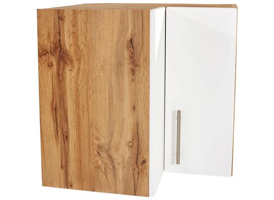 Eckoberschrank Stella He60 - Eichefarben/Weiß, Holzwerkstoff (60/57/60cm) - Ombra Eckoberschrank Stella He60 - Eichefarben/Weiß, Holzwerkstoff (60/57/60cm) - Ombra