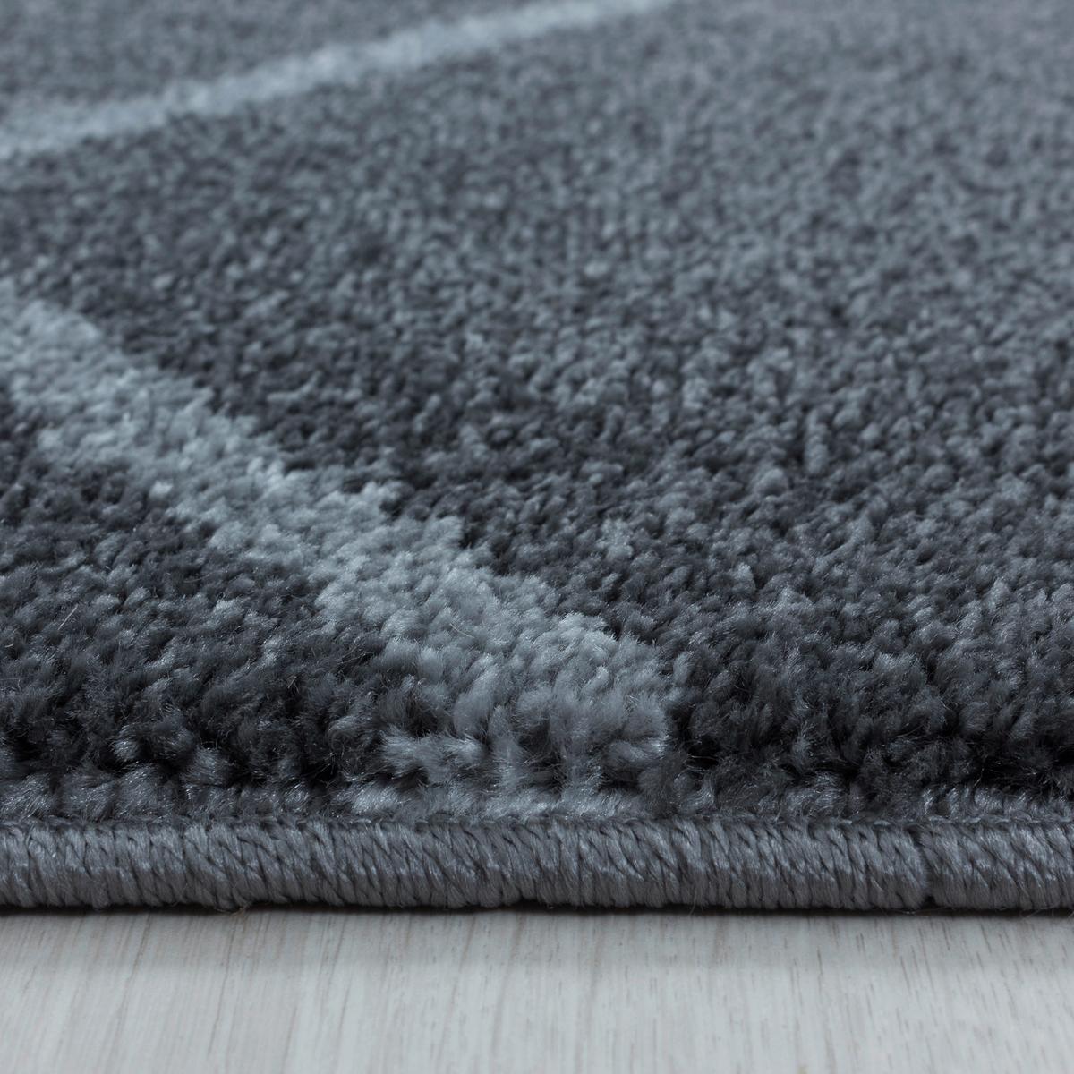 Hochflor Teppich Grau Rio 140x200 cm - Grau, Basics, Textil (140/200cm)