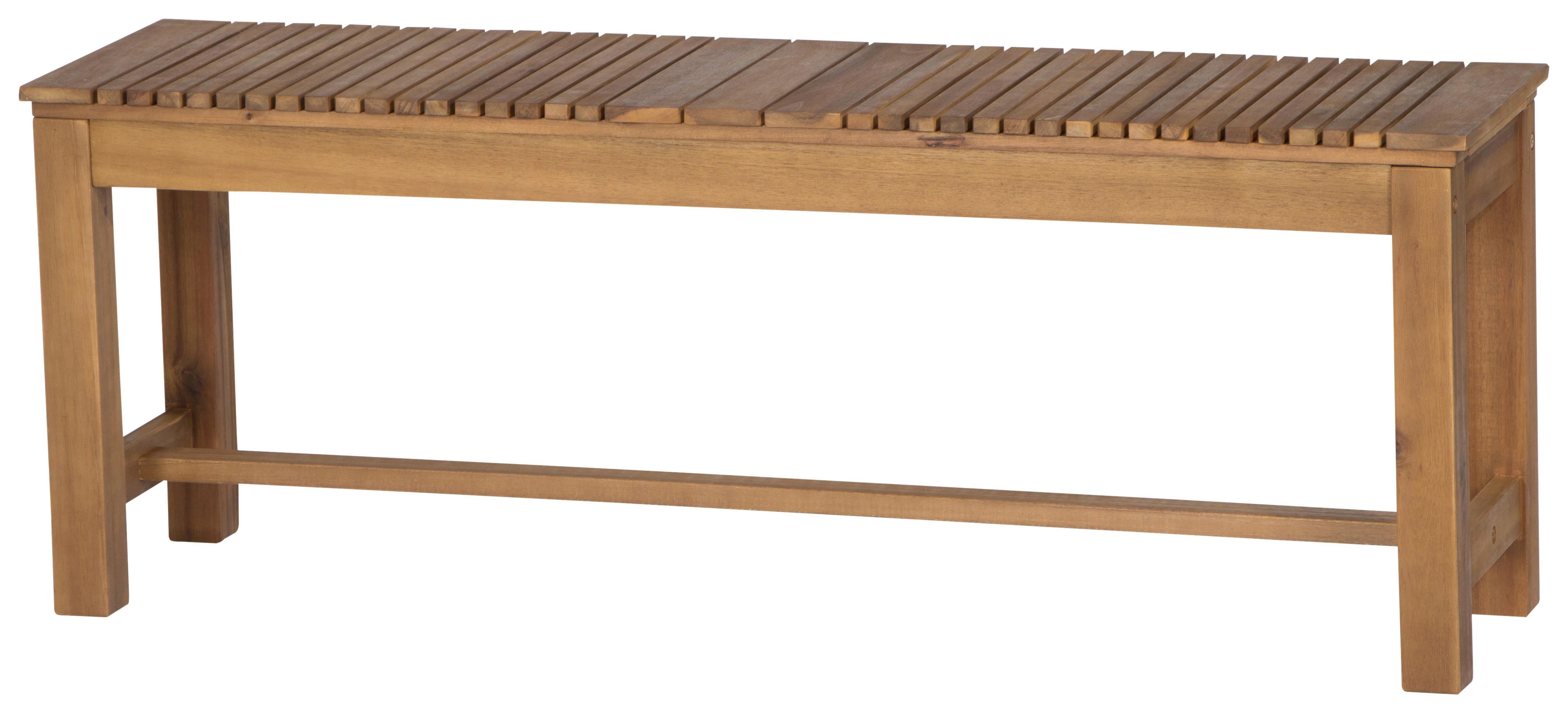 Gartenbank Echtholz 2-Sitzer Falun Aus Akazienholz - Akaziefarben, KONVENTIONELL, Holz (120/45/33cm) - Siena Garden