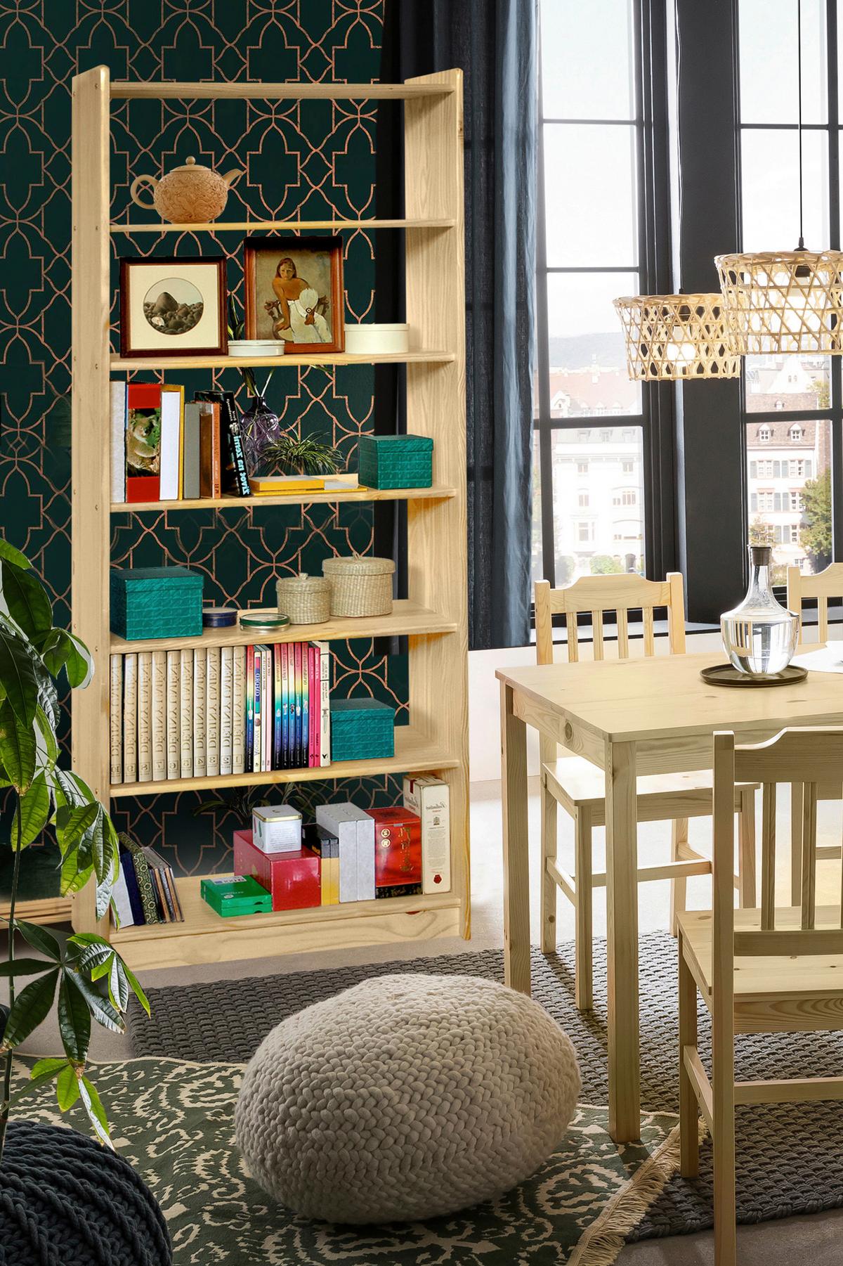 Standregal Naturfarben B: 80cm - Naturfarben, Natur, Holz (80/200/30cm) - Livetastic