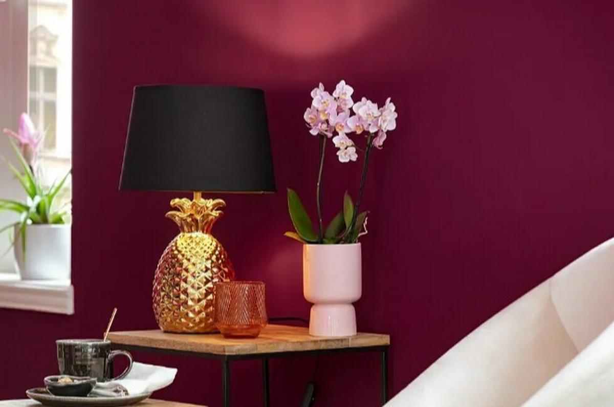 Tischleuchte R50431079 - Goldfarben/Schwarz, Trend, Keramik/Textil (28/43cm)