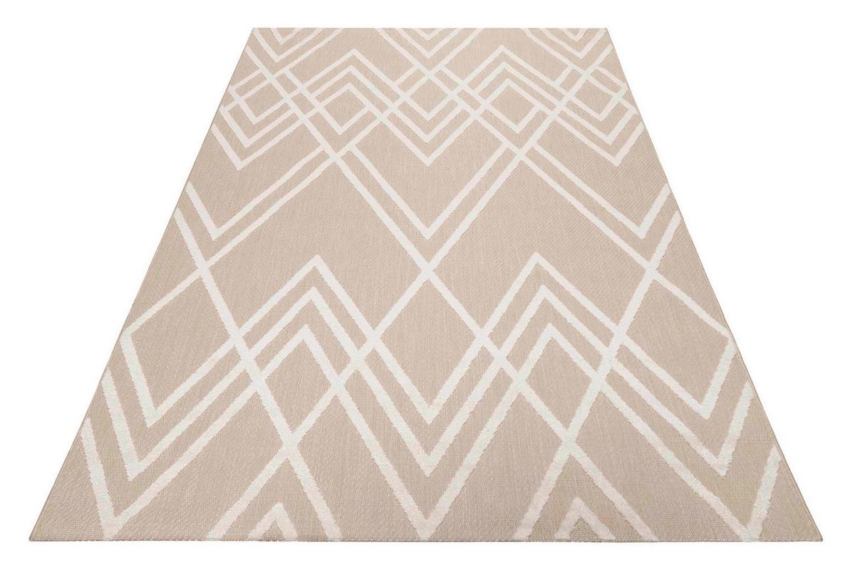 Outdoorteppich Creme/Weiß, BxL: ca. 160x225cm - Creme/Weiß, Design, Textil (160/225cm) - Esprit