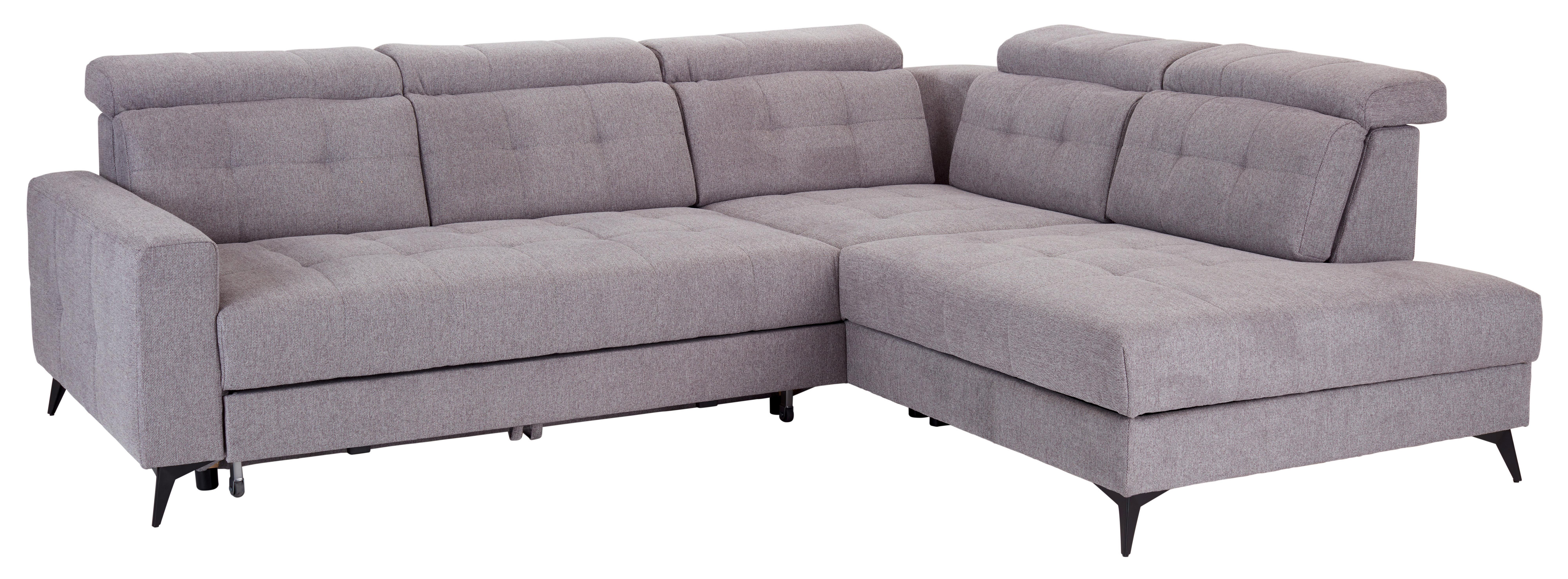 Moderne Wohnlandschaft mit Polyesterbezug in Grau