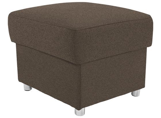 Hocker Sonoma - Chromfarben/Braun, KONVENTIONELL, Textil (58/45/58cm) - Ombra Hocker Sonoma - Chromfarben/Braun, KONVENTIONELL, Textil (58/45/58cm) - Ombra