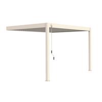 Pavillon Deluxe 400x300cm Sturmfest, Gartenpavillon - Weiß, Basics, Metall (400/255/300cm) - WEIDE