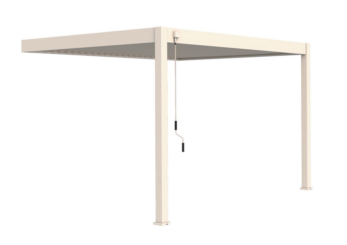 Pavillon Deluxe 400x300cm Sturmfest, Gartenpavillon - Weiß, Basics, Metall (400/255/300cm) - WEIDE