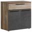 Kommode Mindi Idnk221 - Dunkelgrau/Schwarz, MODERN, Holzwerkstoff/Kunststoff (79,9/80,8/41,3cm)